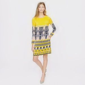 J.Crew Jules Scroll Print Shift Dress